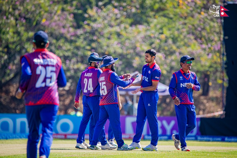 एसियाली खेलकुद अन्तर्गत क्रिकेटमा माल्दिभ्ससँगको खेलमा नेपाल टस जितेर ब्याटिङमा